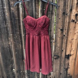 Burgundy Dress